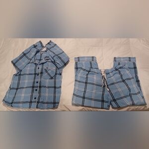 Womens Plaid Pajama Set